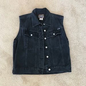 Black Jean Vest